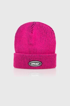 Acid World 2-Tone Beanie (Fuschia)