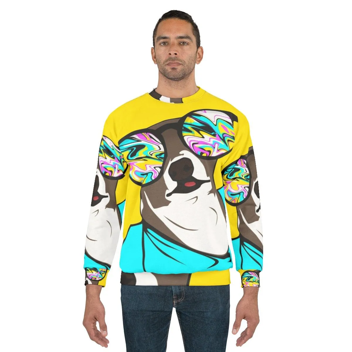 Adorable Kermit the Dog Graphic Sweatshirt