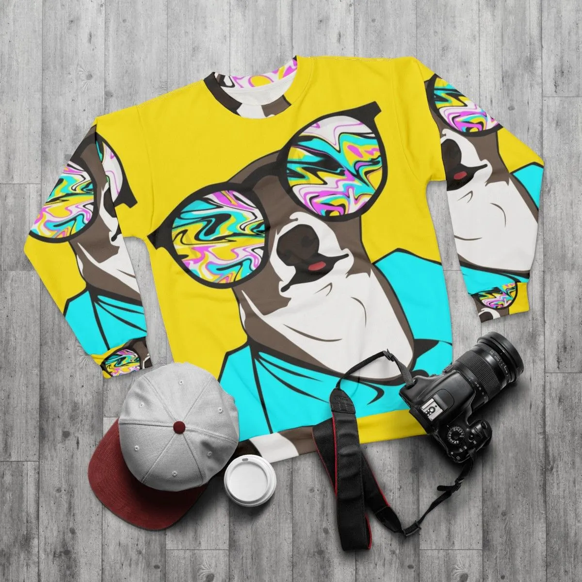 Adorable Kermit the Dog Graphic Sweatshirt