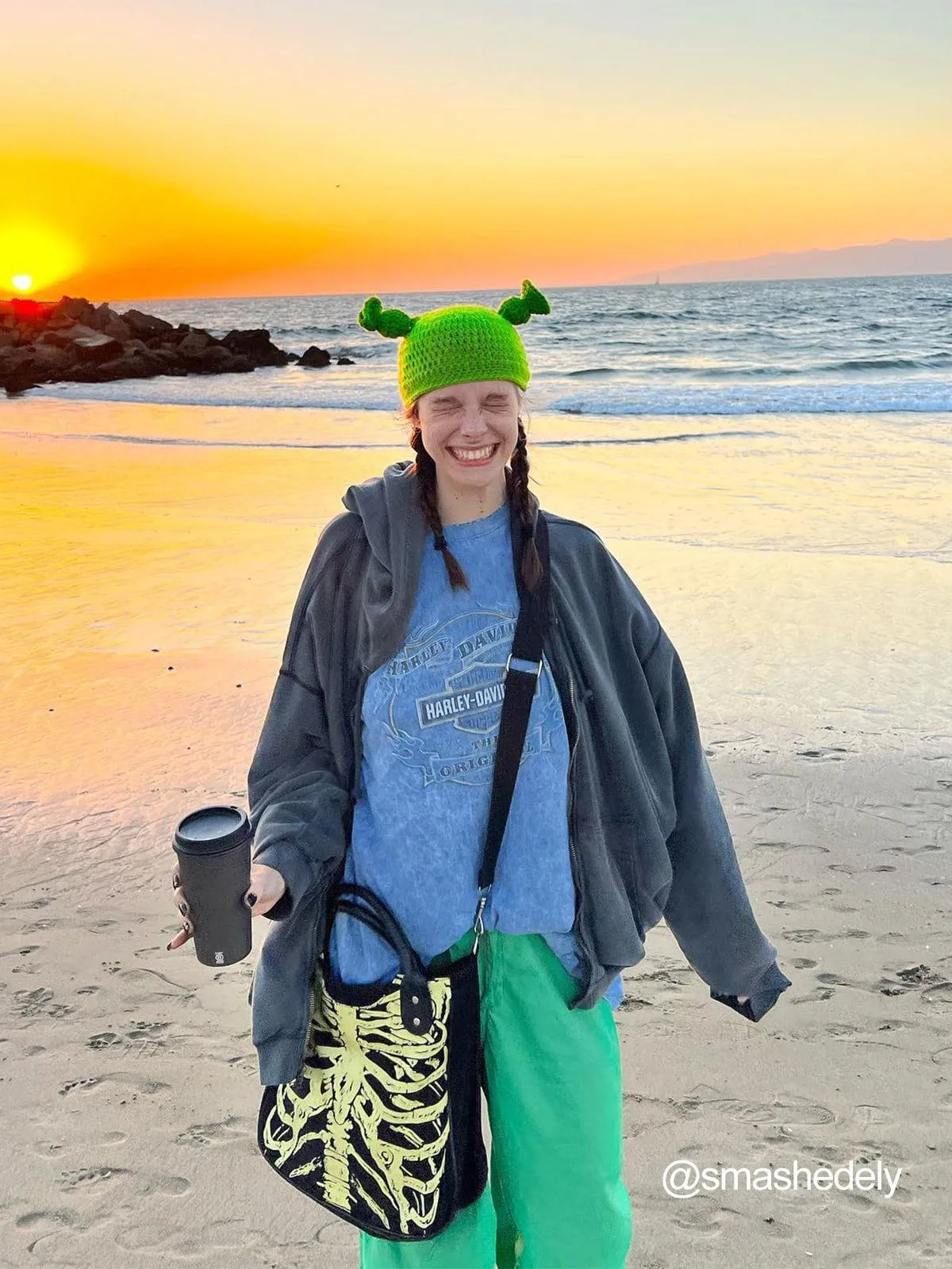 Aelfric Eden Funny Animated Shrek Beanie
