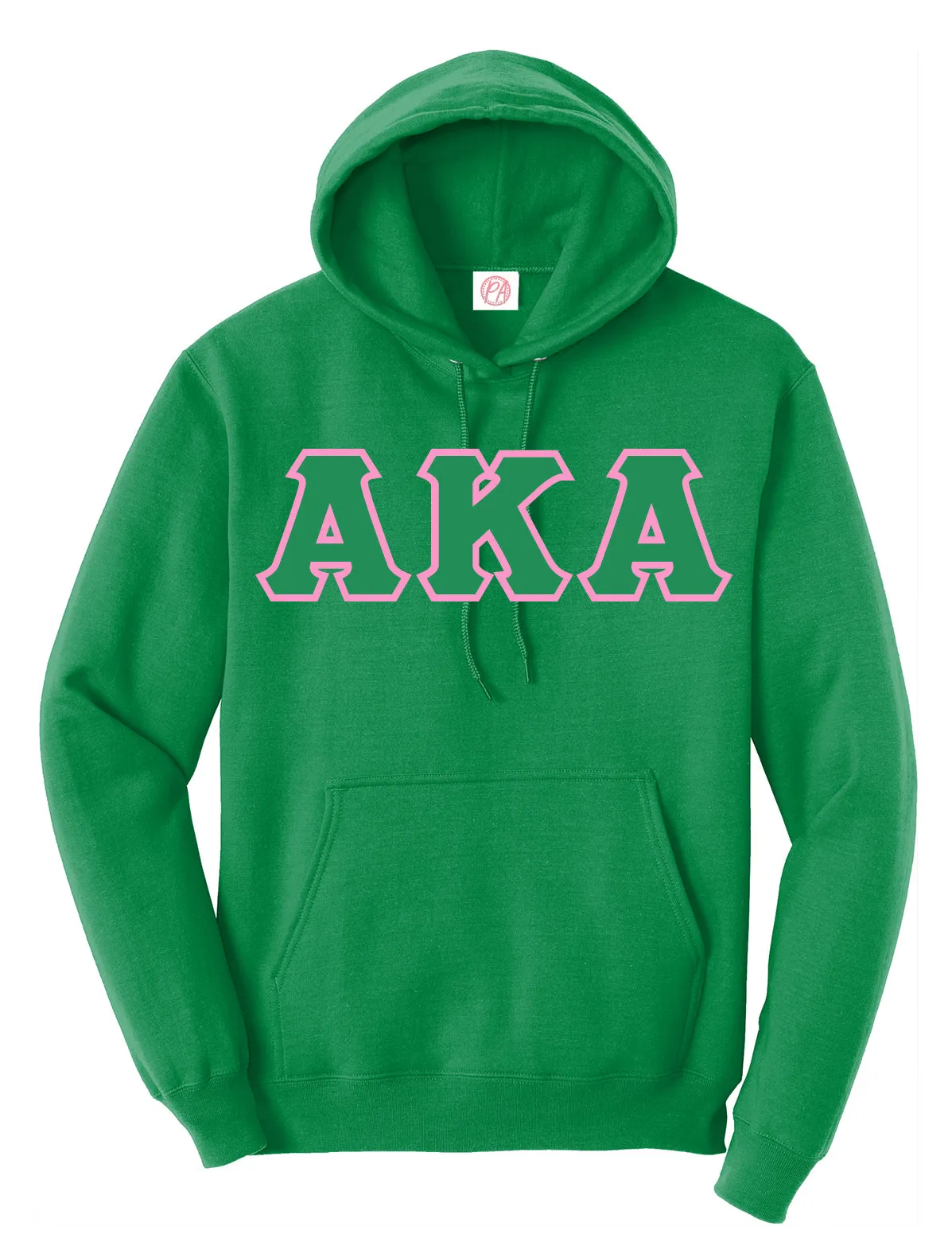 AKA 3 Greek Letter Embroidered Hoodie - Alpha Kappa Alpha