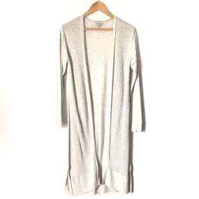 Allison Joy Grey Long Open Cardigan -Size S