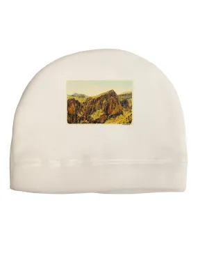 Arizona Mountains Watercolor Child Fleece Beanie Cap Hat