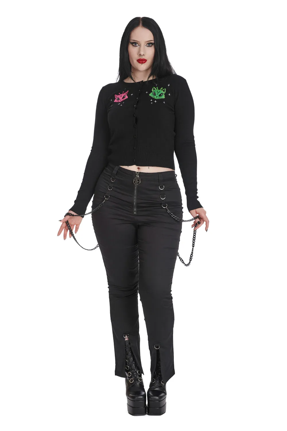 Banned Apparel - Alien Pink Space Cardigan