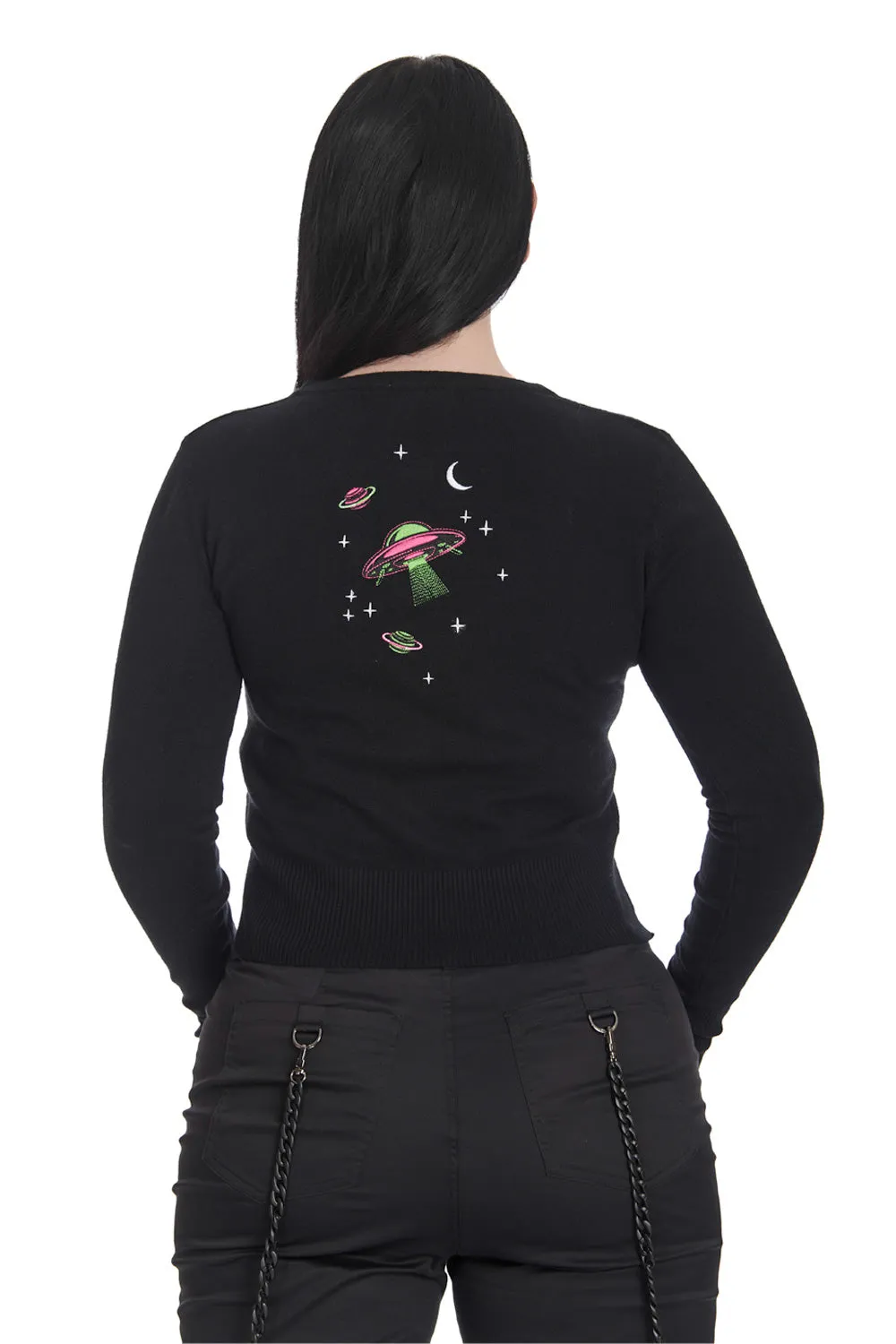 Banned Apparel - Alien Pink Space Cardigan