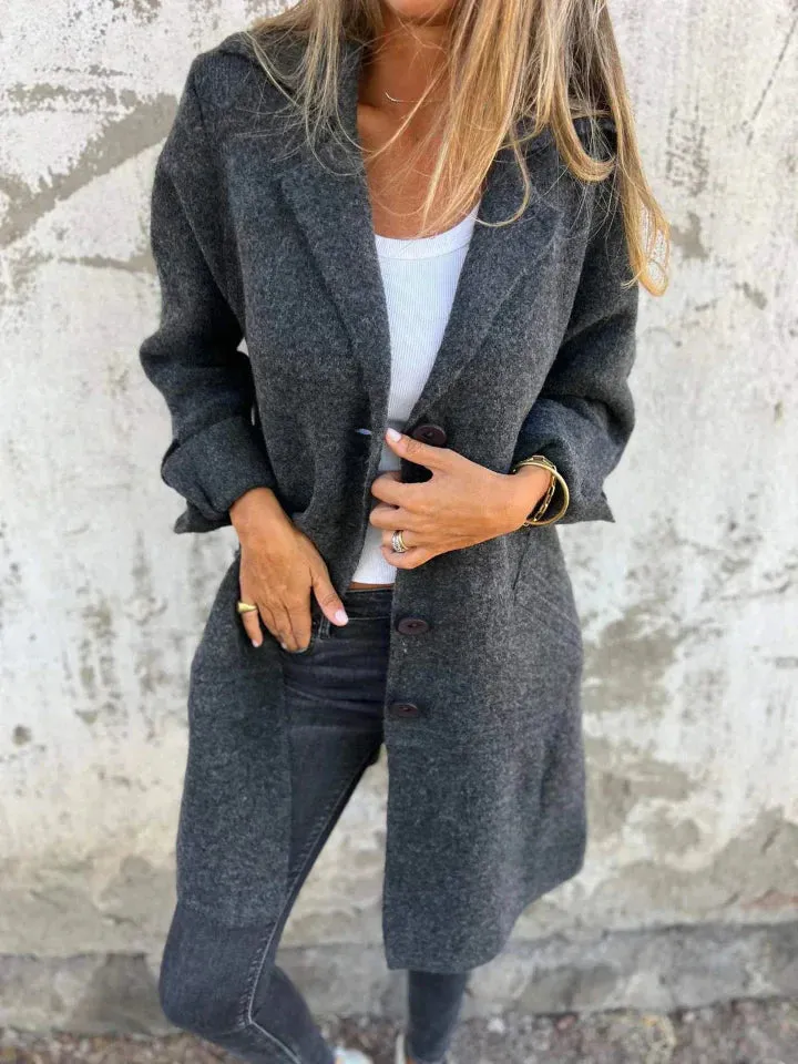Baylee - Casual wool coat