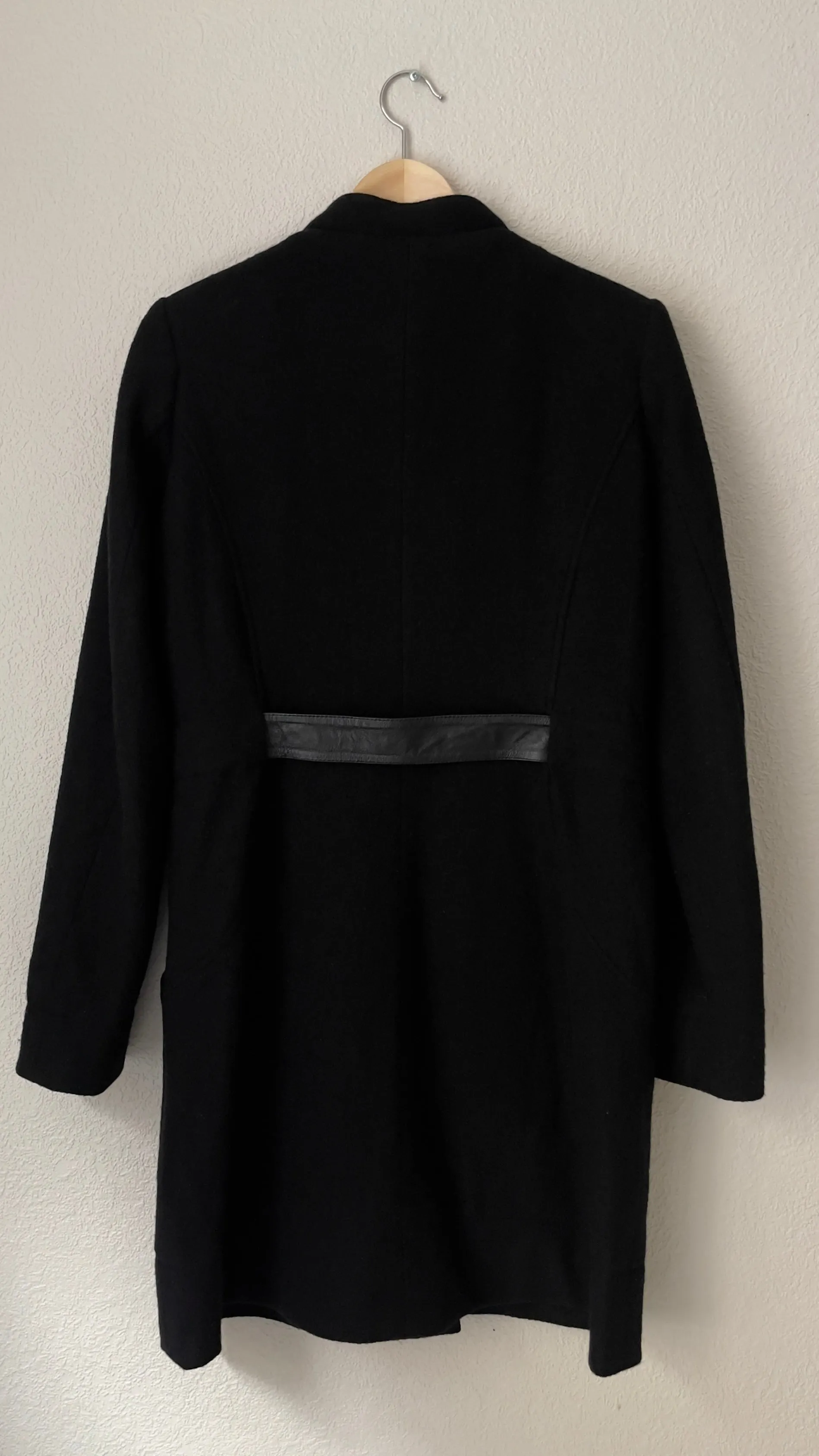 Belted Bouclé Wool Coat, size EU40