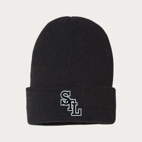 Black & White STL Slab Beanie
