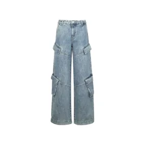 Blue Low Waist Jeans