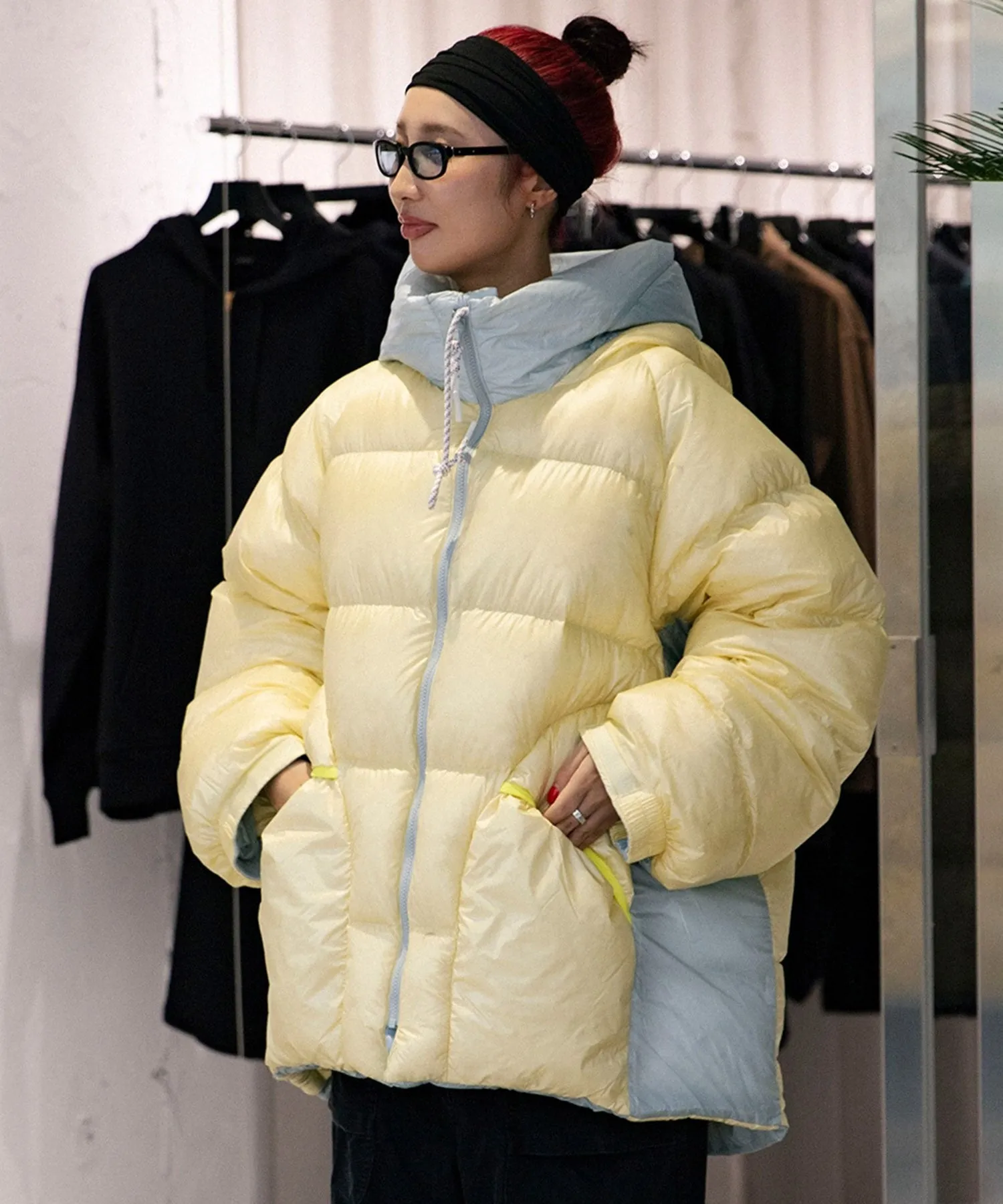 bp×NANGA sleeping bag down coat