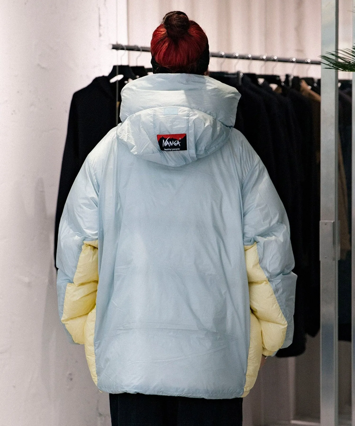 bp×NANGA sleeping bag down coat