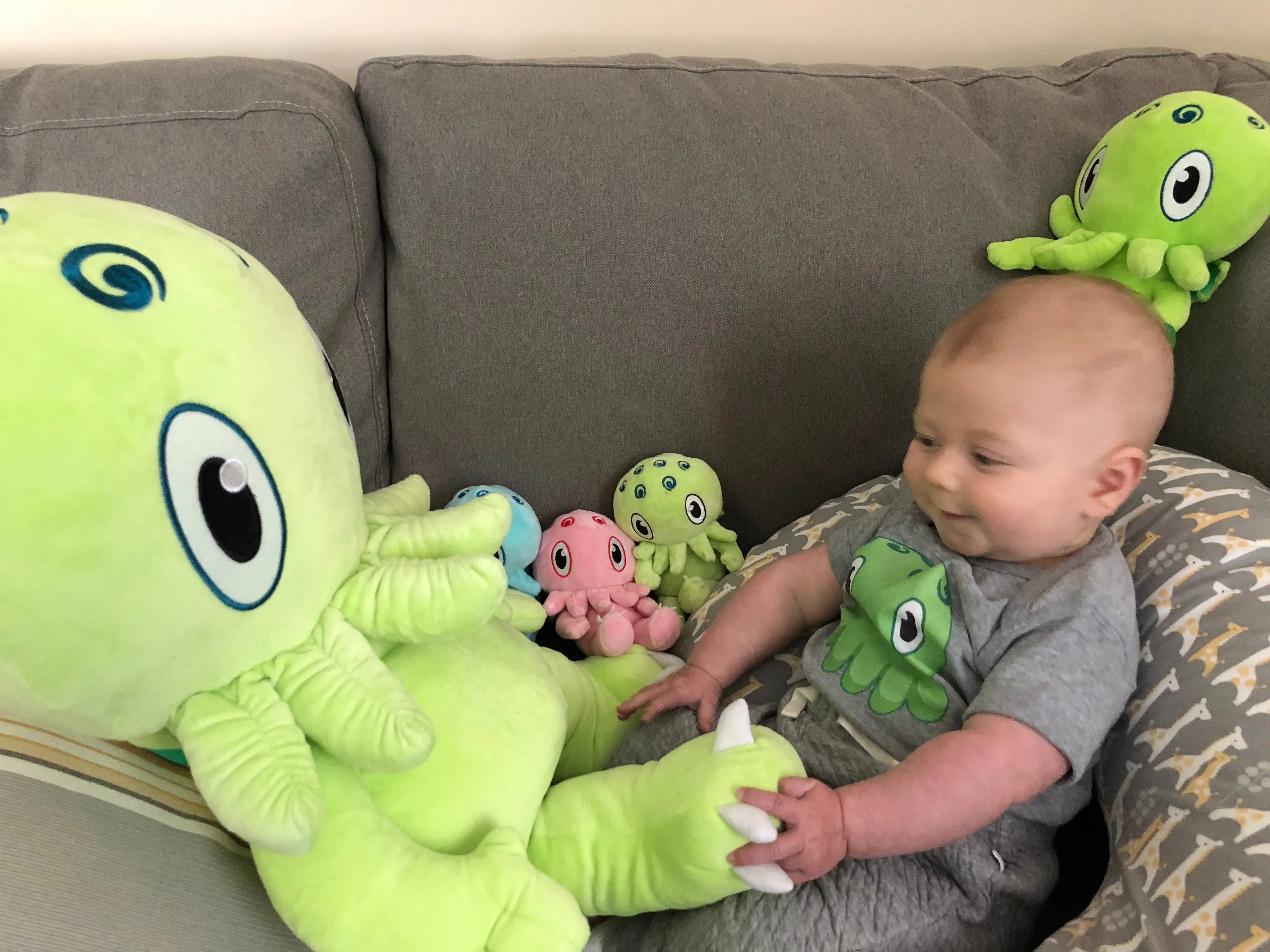 C is for Cthulhu JUMBO Plush (Green) [TWO FEET TALL!]