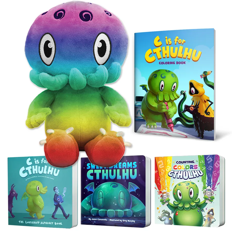 C is for Cthulhu Plush (Rainbow)