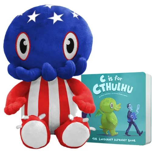 C is for Cthulhu Plush (Red, White & Blue) LIMITED EDITION