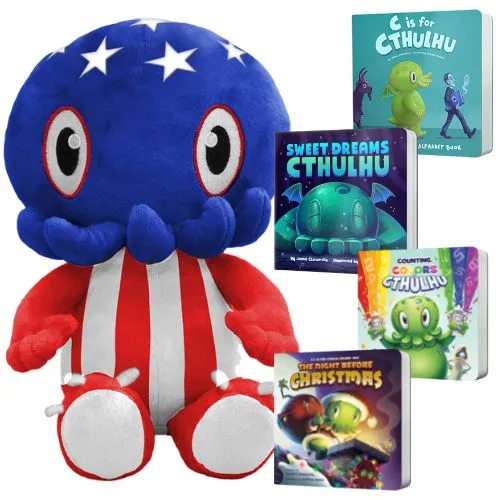 C is for Cthulhu Plush (Red, White & Blue) LIMITED EDITION