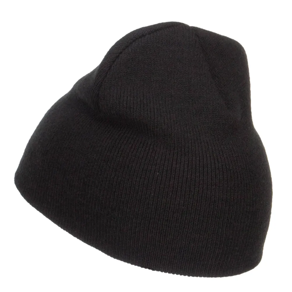 California Bear Embroidered Short Beanie