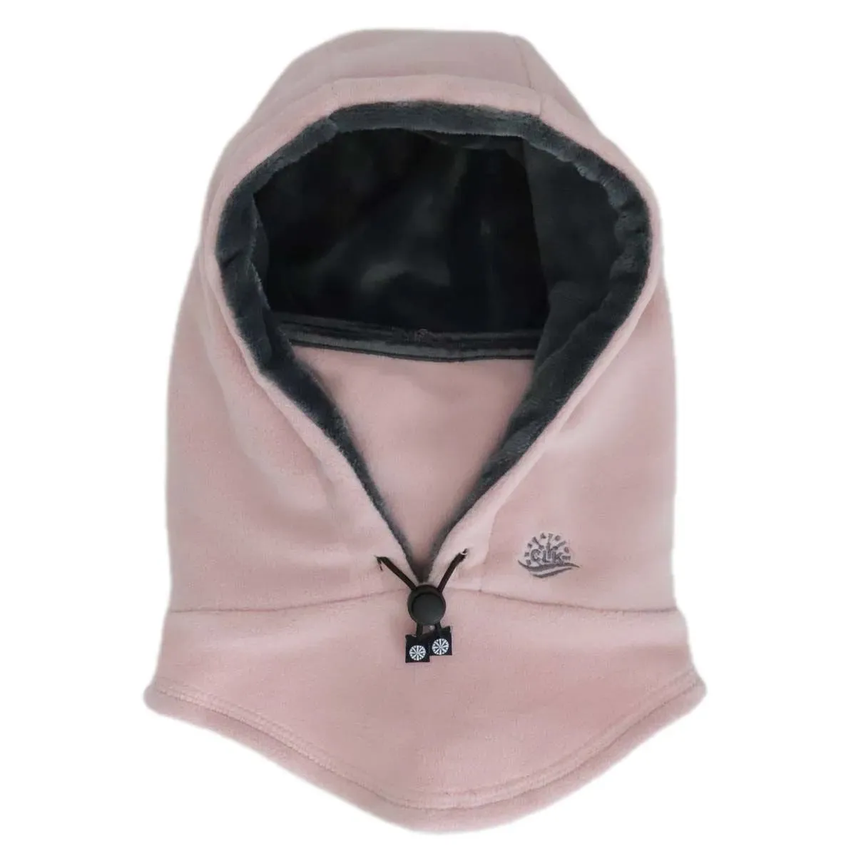 CALIKIDS 3 IN 1 MULTI FUNCTION BALACLAVA WITH DRAWSTRING-BLACK, ROSE, GRAPHITE