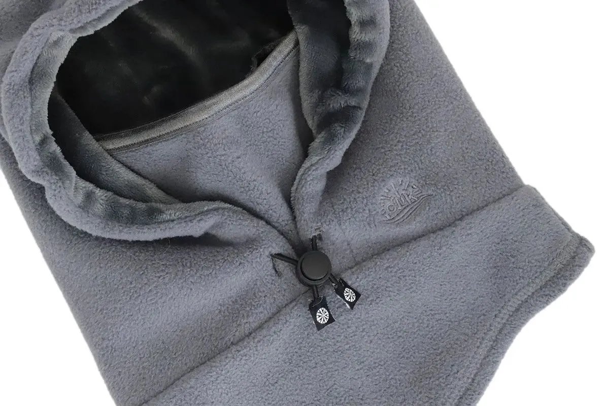 CALIKIDS 3 IN 1 MULTI FUNCTION BALACLAVA WITH DRAWSTRING-BLACK, ROSE, GRAPHITE