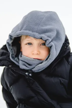 CALIKIDS 3 IN 1 MULTI FUNCTION BALACLAVA WITH DRAWSTRING-BLACK, ROSE, GRAPHITE