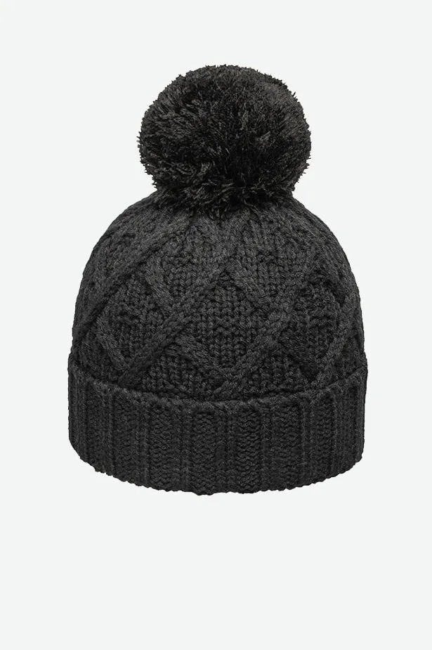 CANADA-MADE RECYCLED FLEECE LINED POM BEANIE