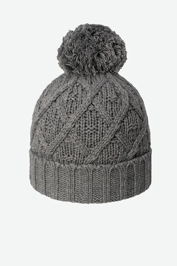 CANADA-MADE RECYCLED FLEECE LINED POM BEANIE