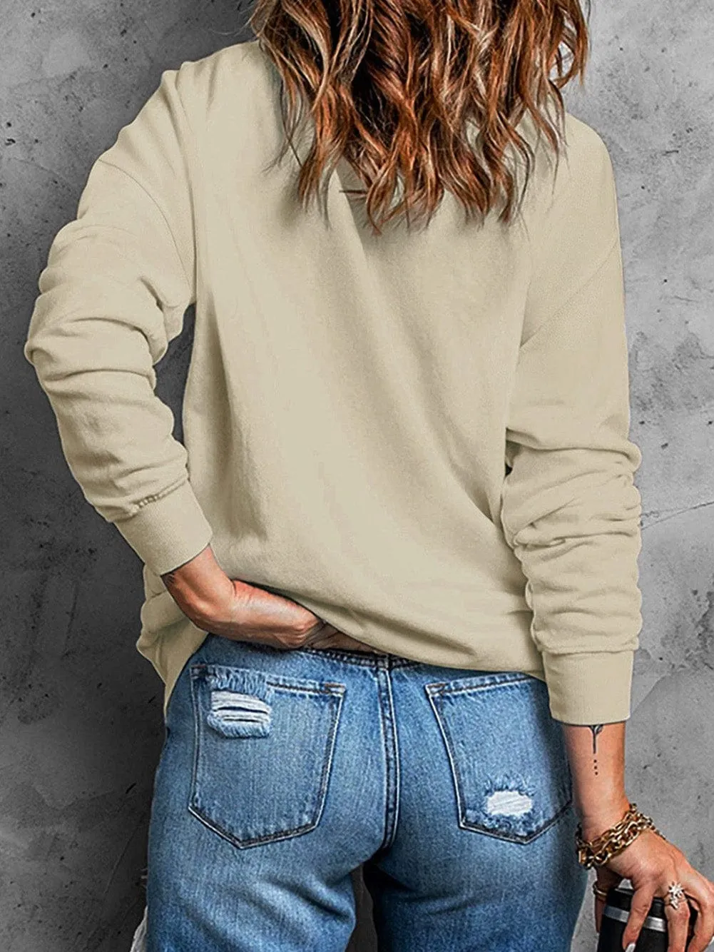 Captain of the Struggle Bus Graphic Sweatshirt in Khaki