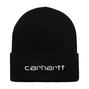 Carhartt WIP Script Beanie - Black/White