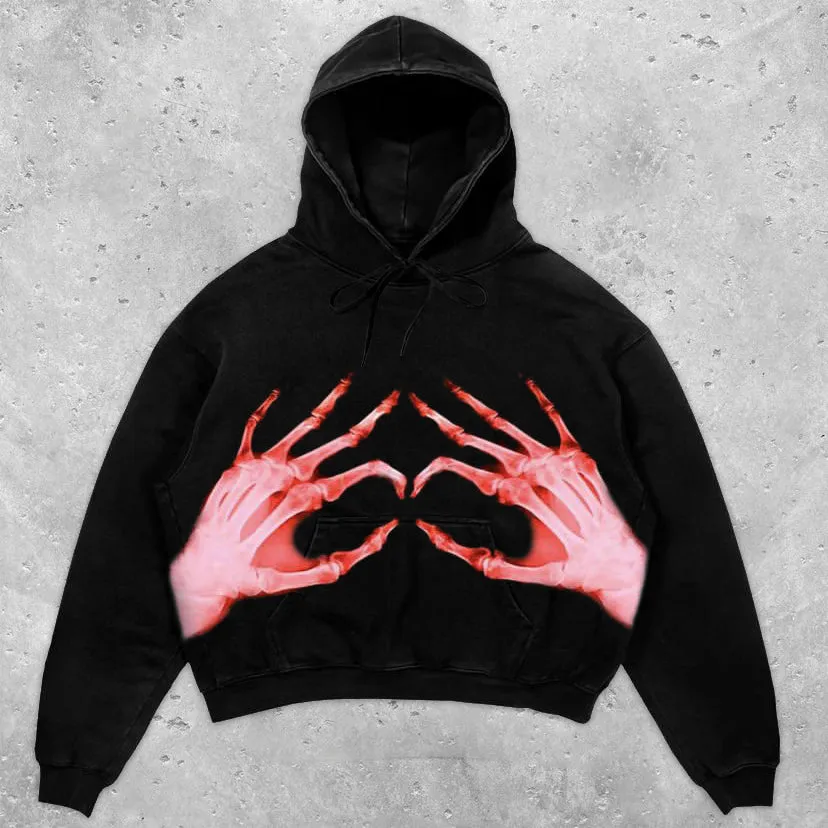 Casual Loose Hooded Long Sleeve Sweatshirt