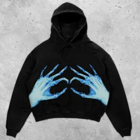 Casual Loose Hooded Long Sleeve Sweatshirt