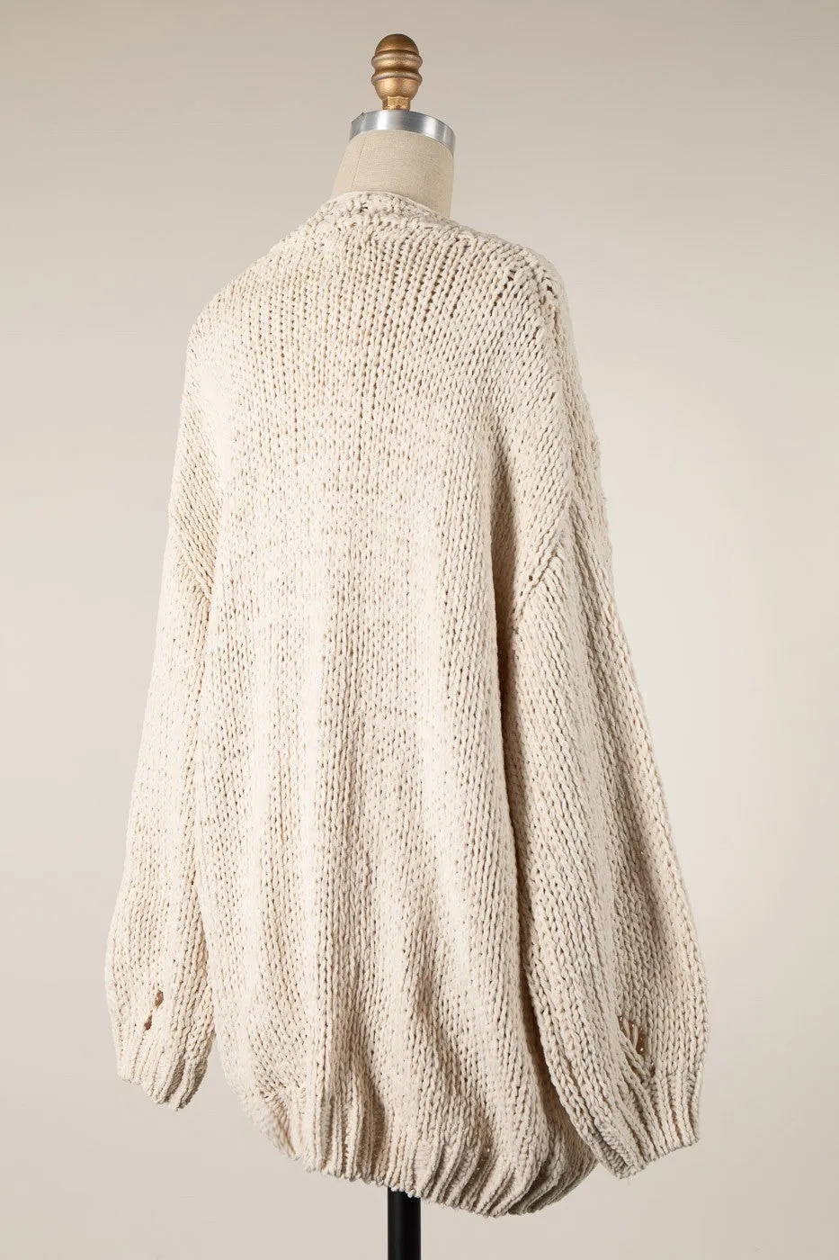 Chenille Knit Cardigan