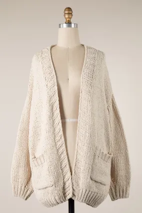 Chenille Knit Cardigan