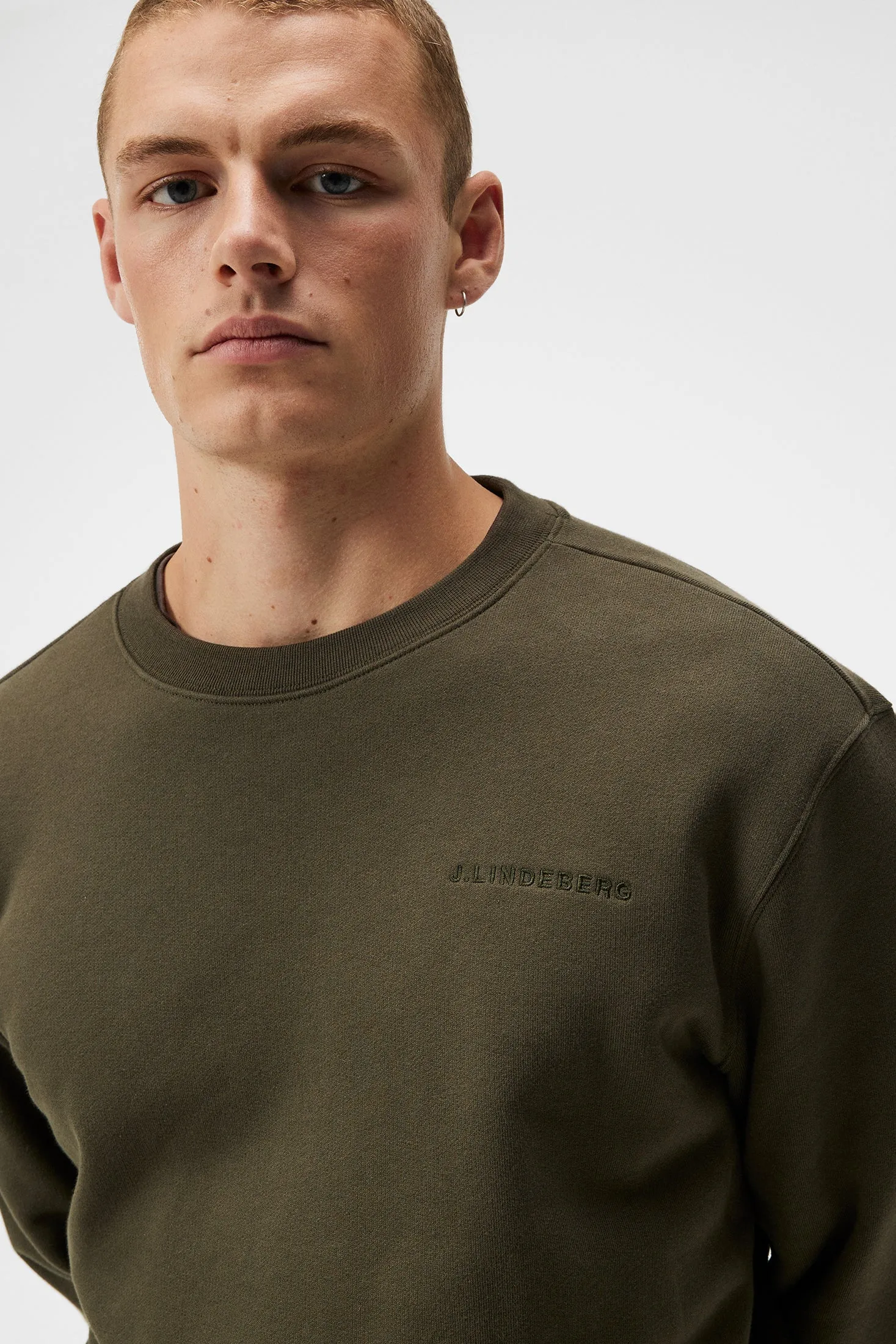 Chip Crew Neck Sweatshirt / Forest Green