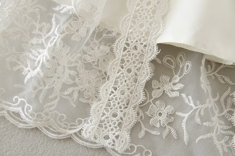 Christening Dress, Hat & Lace Cape (0-24M)