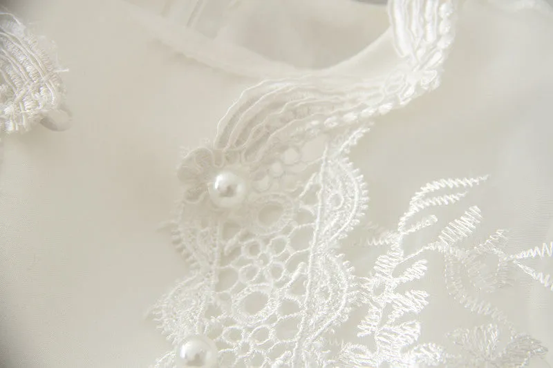 Christening Dress, Hat & Lace Cape (0-24M)