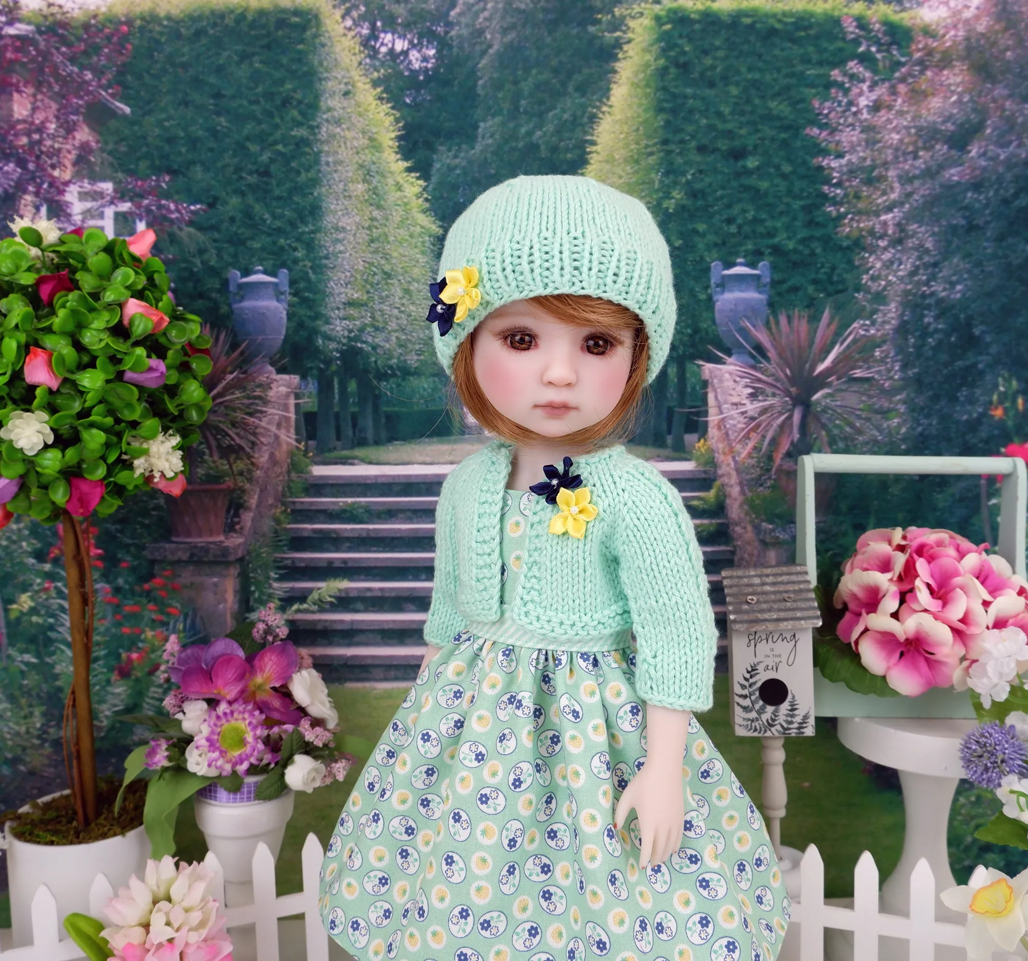 Country Berry - dress and sweater set with shoes for Ruby Red Fashion Friends doll
