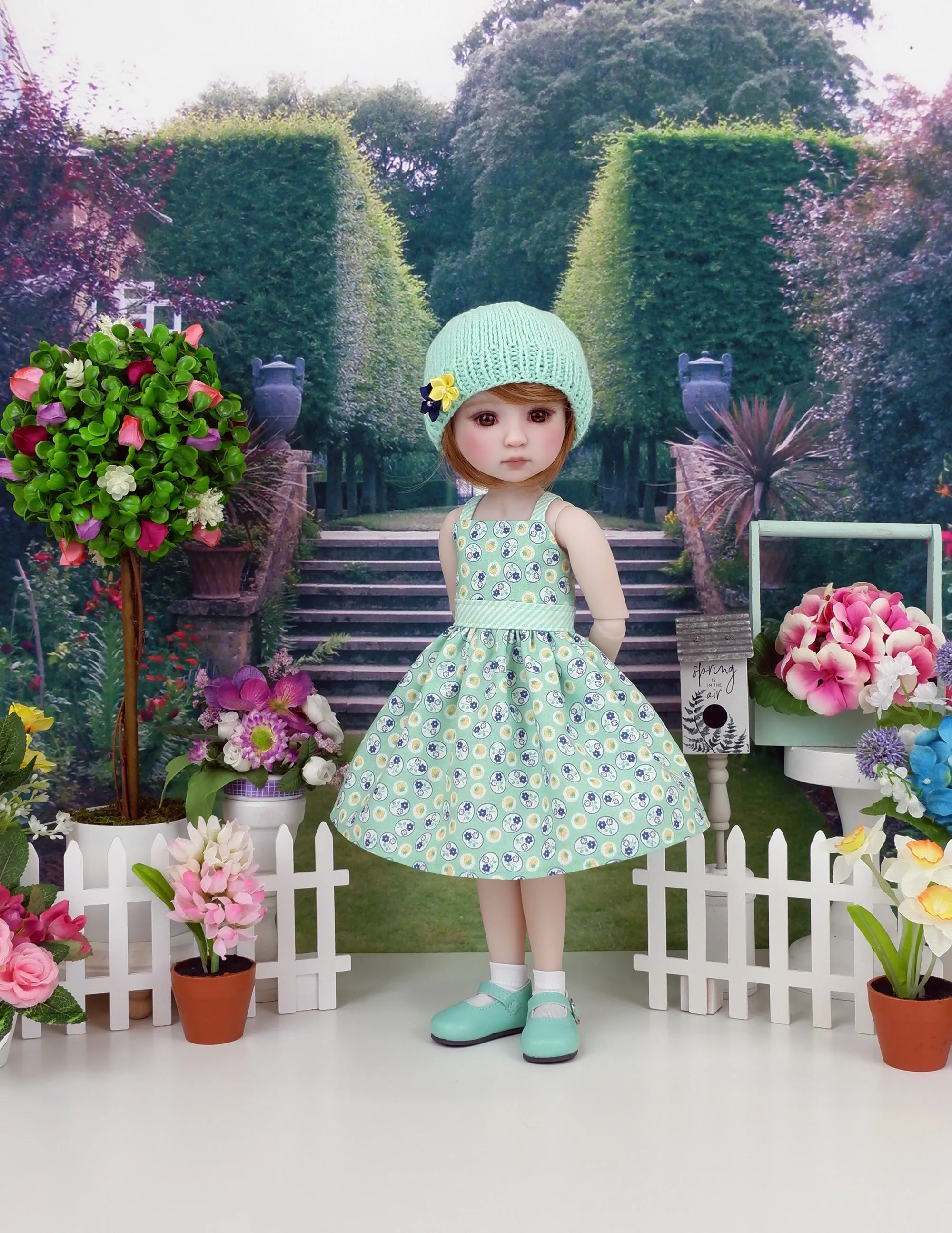 Country Berry - dress and sweater set with shoes for Ruby Red Fashion Friends doll