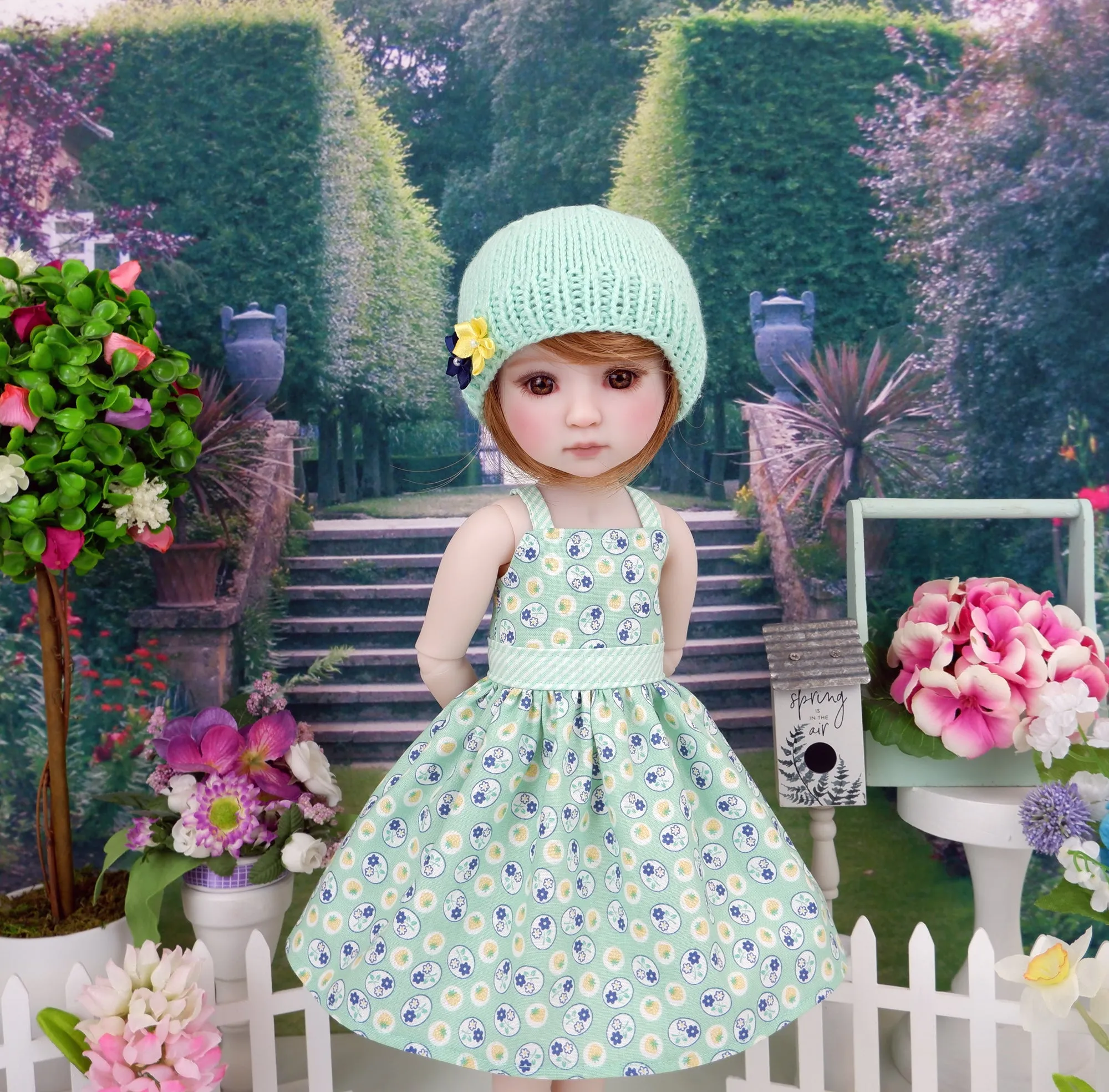 Country Berry - dress and sweater set with shoes for Ruby Red Fashion Friends doll