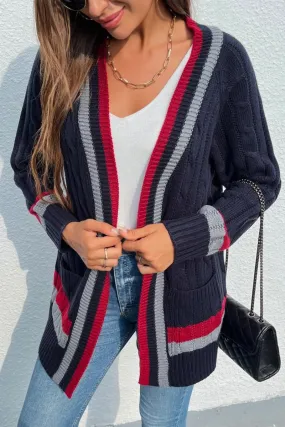 Cozy Retreat Navy Cardigan for Women