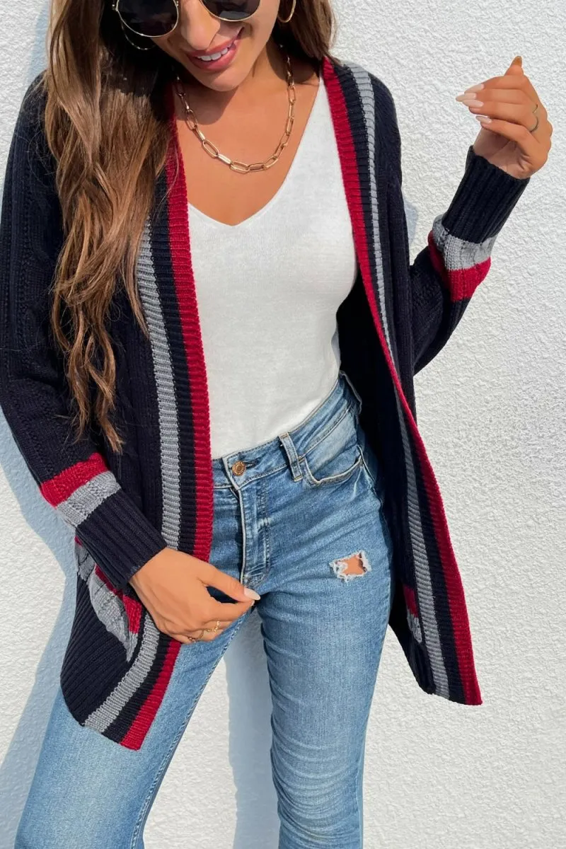 Cozy Retreat Navy Cardigan for Women