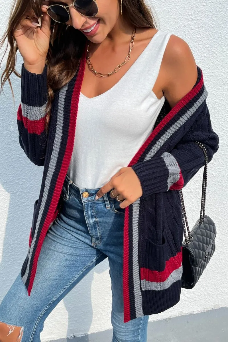 Cozy Retreat Navy Cardigan for Women