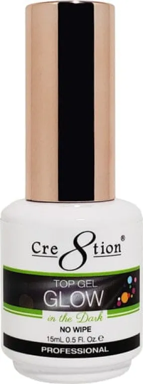 CRE8TION GLOW IN THE DARK TOP COAT NO WIPE  0.5oz