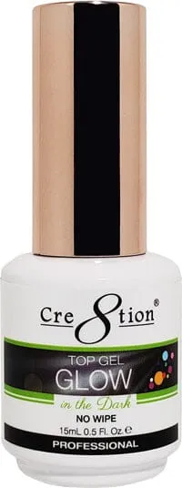 CRE8TION GLOW IN THE DARK TOP COAT NO WIPE  0.5oz