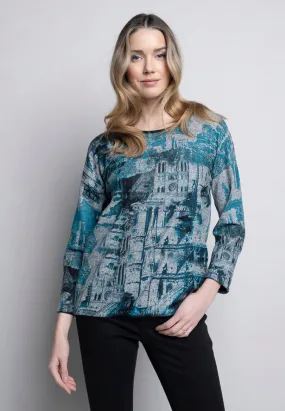 Crew Neck Printed Top
