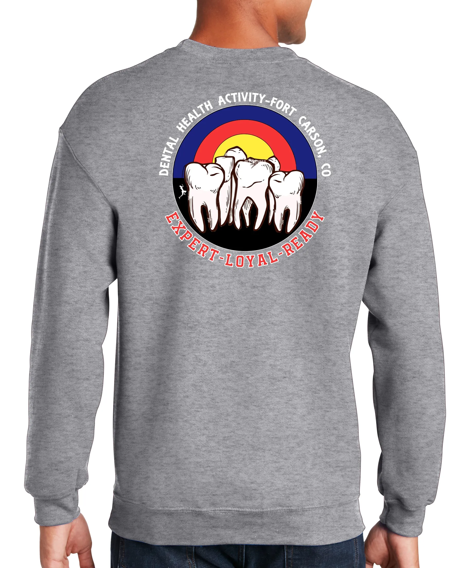 Crewneck Unisex Sweatshirt. This sweatshirt comes in multiple colors.