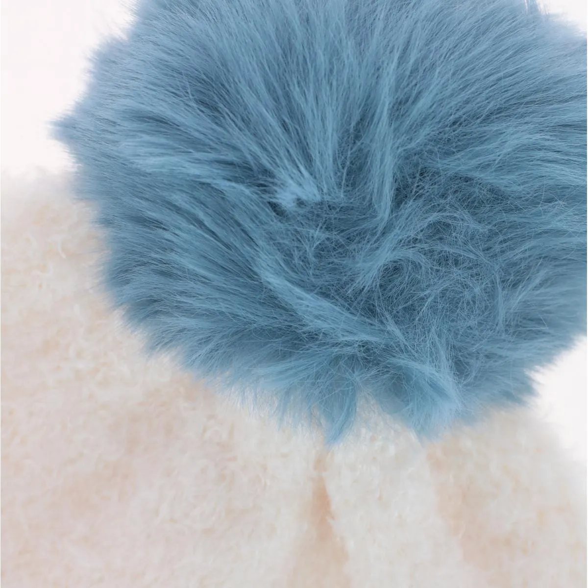 CTM® Women's Two Tone Knit Winter Beanie Hat with Pom