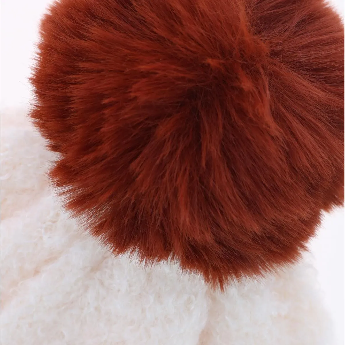 CTM® Women's Two Tone Knit Winter Beanie Hat with Pom