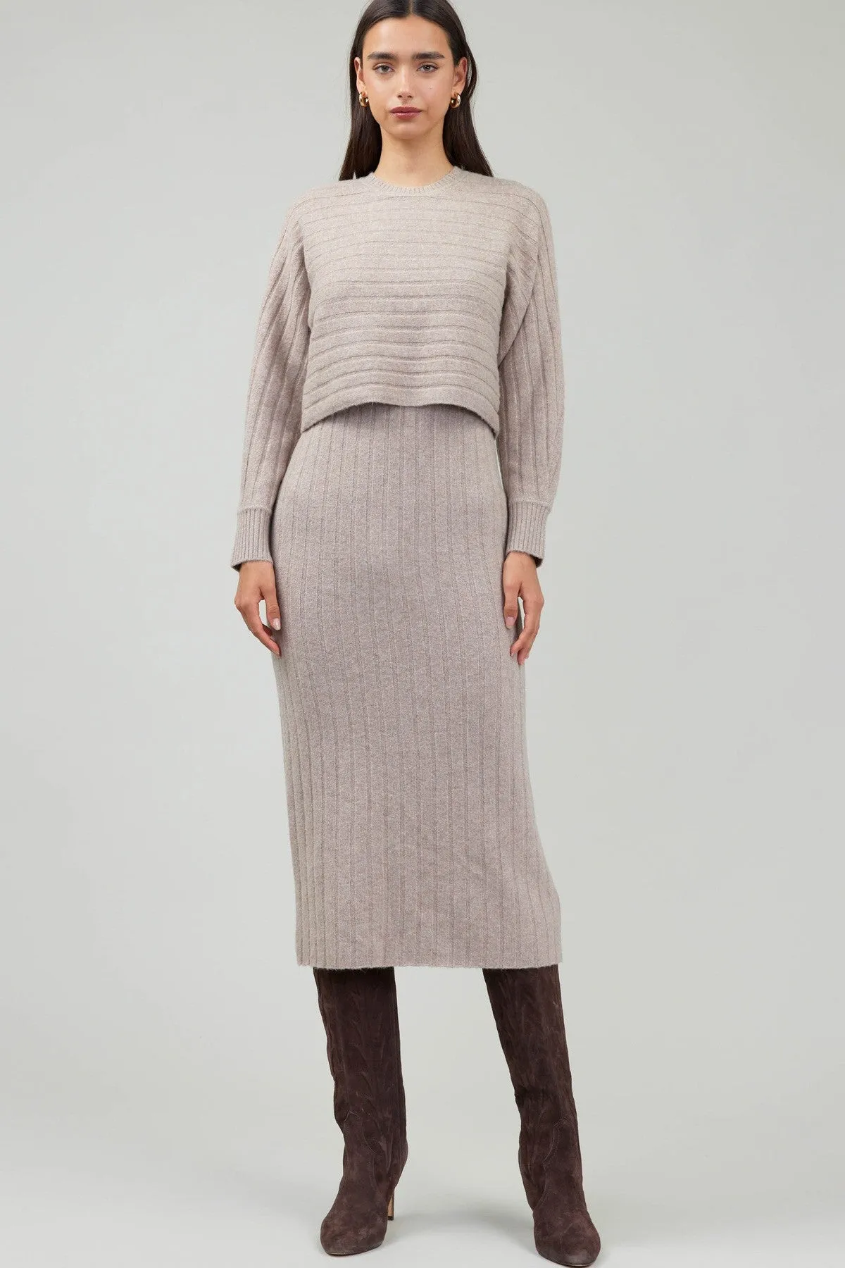 Current Air Oatmeal Sweater Dress