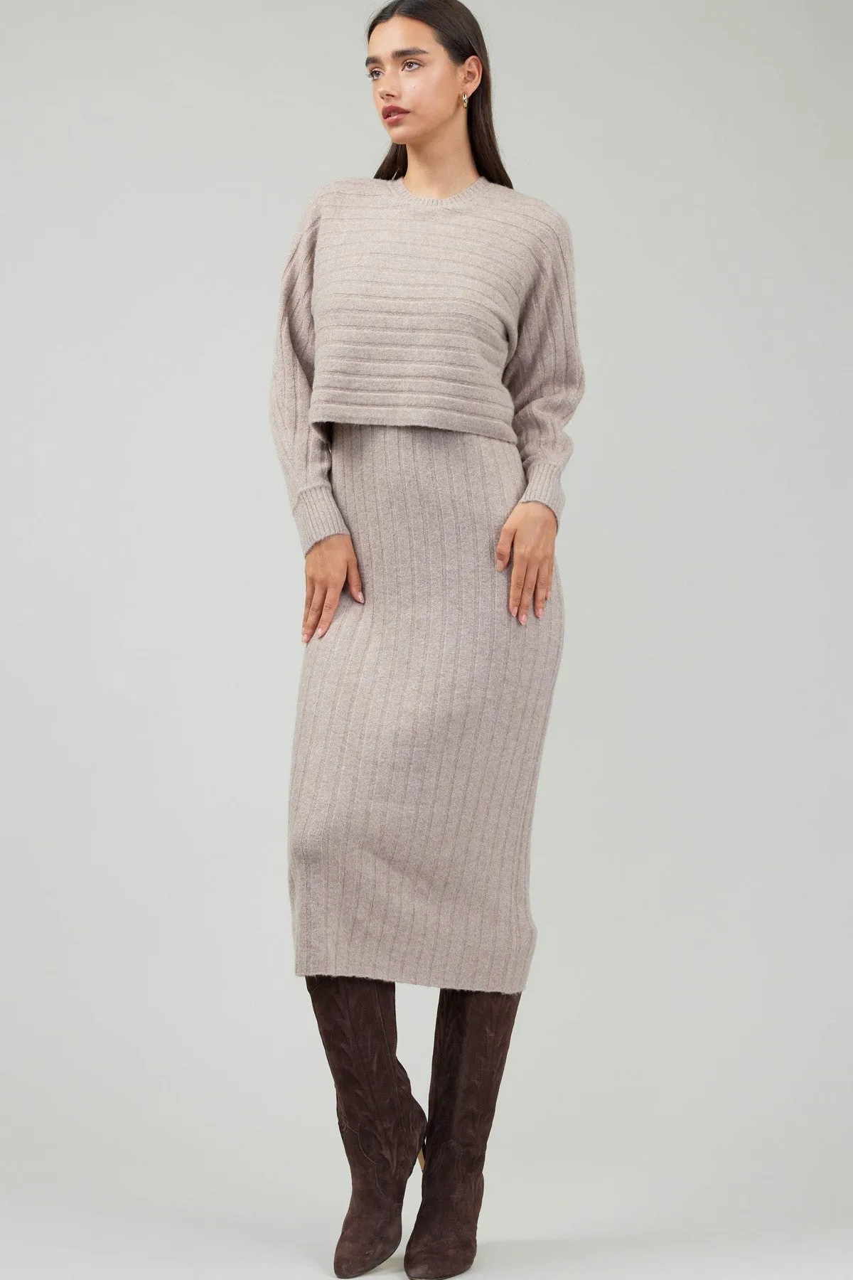 Current Air Oatmeal Sweater Dress