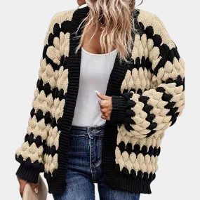 DONNA - Elegant Varm Strikket Cardigan til Kvinder