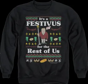 Faux Ugly Festivus Sweater Seinfeld Sweatshirt